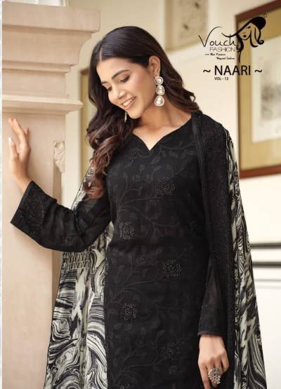 NAARI VOL-12 BY VOUCH GEORGETTE SALWAR KAMEEZ MANUFACTURER IN INDIA